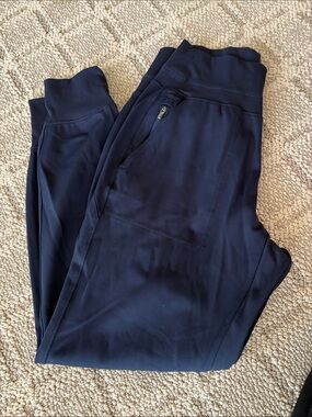Athleta Navy High-Waist Performance Joggers
